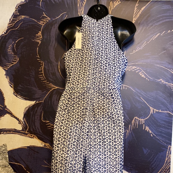 NWT Skirted eyelet w/blue embroidery jumpsuit - Picture 4 of 13